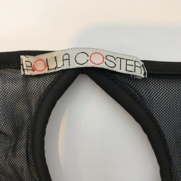 Rolla Costa Mesh Sheer Lycra Crop Top sz M - Picture 4 of 4